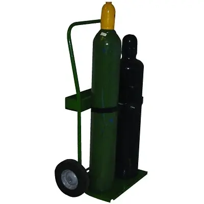 800 Series Dual-Cylinder Cart – Fits 6.5″–7.75″ Diameter Cylinders, 10″ Semi-Pneumatic Wheels