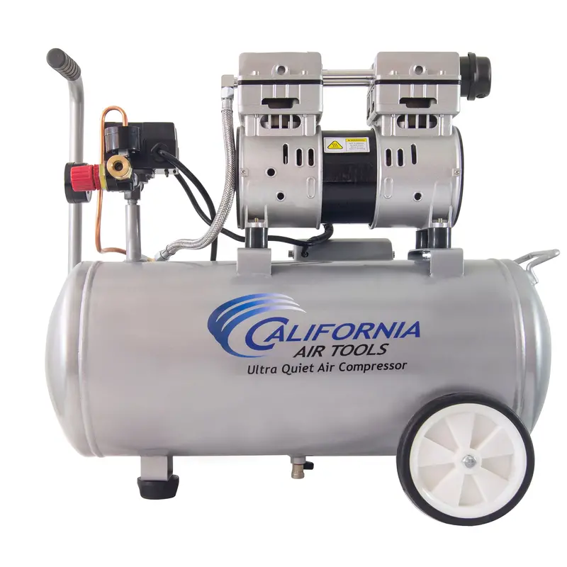 8010 Ultra-Quiet Oil-Free Air Compressor – 1.0 HP, 8-Gallon Steel Tank