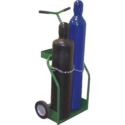900 Series Dual-Cylinder Cart – Supports 8–8.5″ Diameter Tanks, 8″ Semi-Pneumatic Wheels