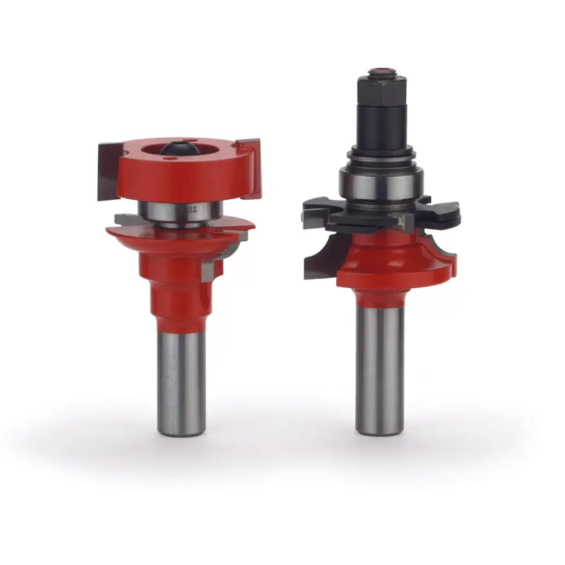 99-763 Bead-Profile Adjustable Tenon Router Bit Set – Rail-and-Stile, 1/2″ Shank