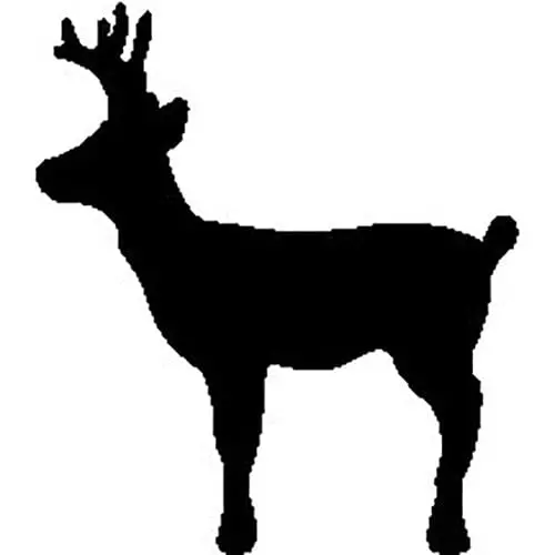 Alert Buck Silhouette Woodworking Design