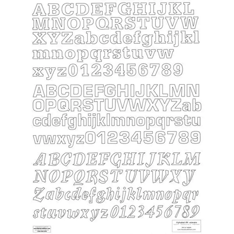 Alphabet Learning Blocks Project Plan – Letters & Numbers Set 4