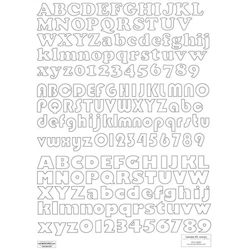 Alphabet Letters & Numbers Project Plan – Paper Blueprint Series #3