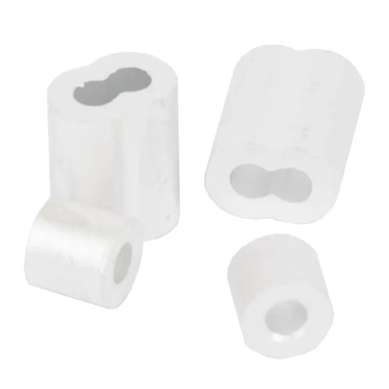 Aluminum Wire Rope Sleeve & Stop Set – 1/8″, 2-Pack