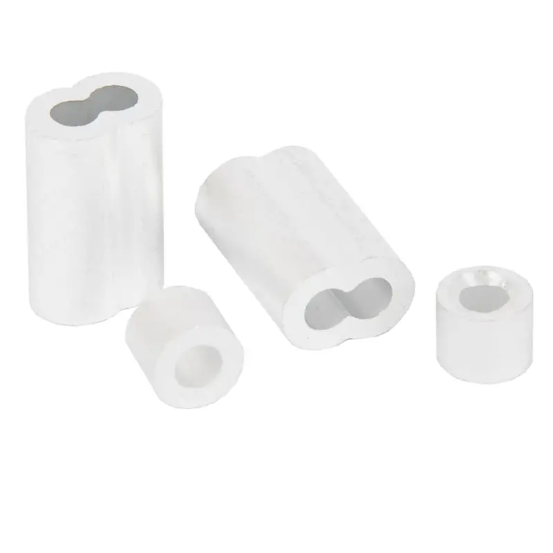 Aluminum Wire Rope Sleeve & Stop Set – 3/16″, 2-Pack