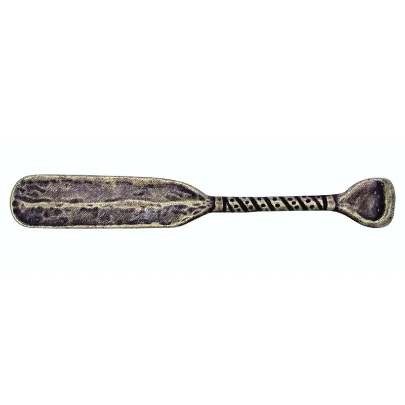 Antique Brass Canoe Paddle-Style Handle Pull – Wrapped Design, Model 277AB