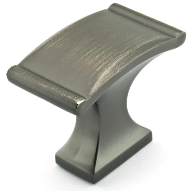 Antique Nickel Traditional Cabinet Knob – 1-3/8″ H × 25/32″ W