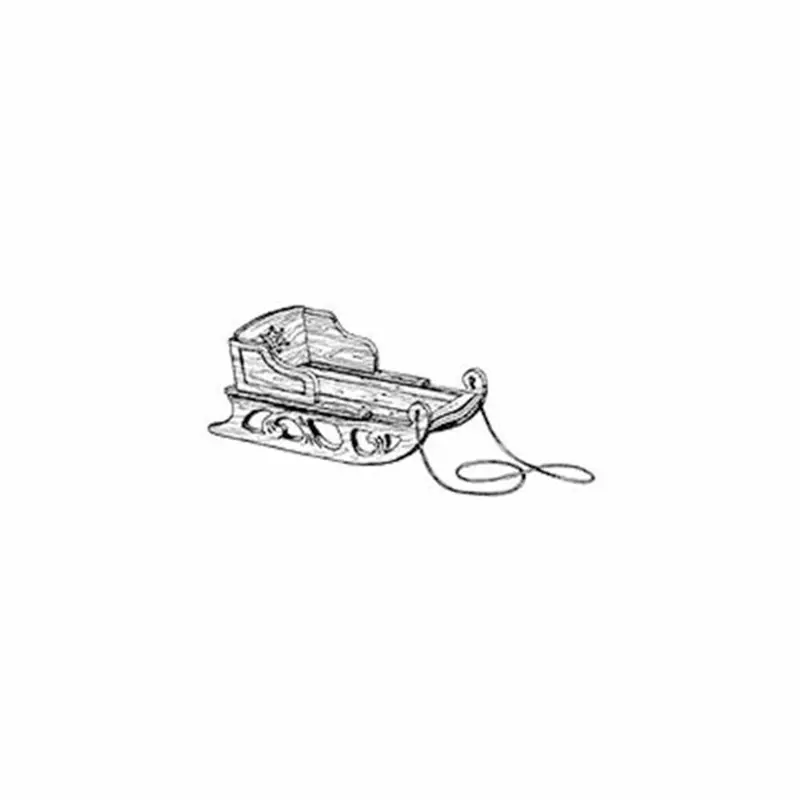 Antique-Style Snow Sled – Traditional Woodcraft Project Plan