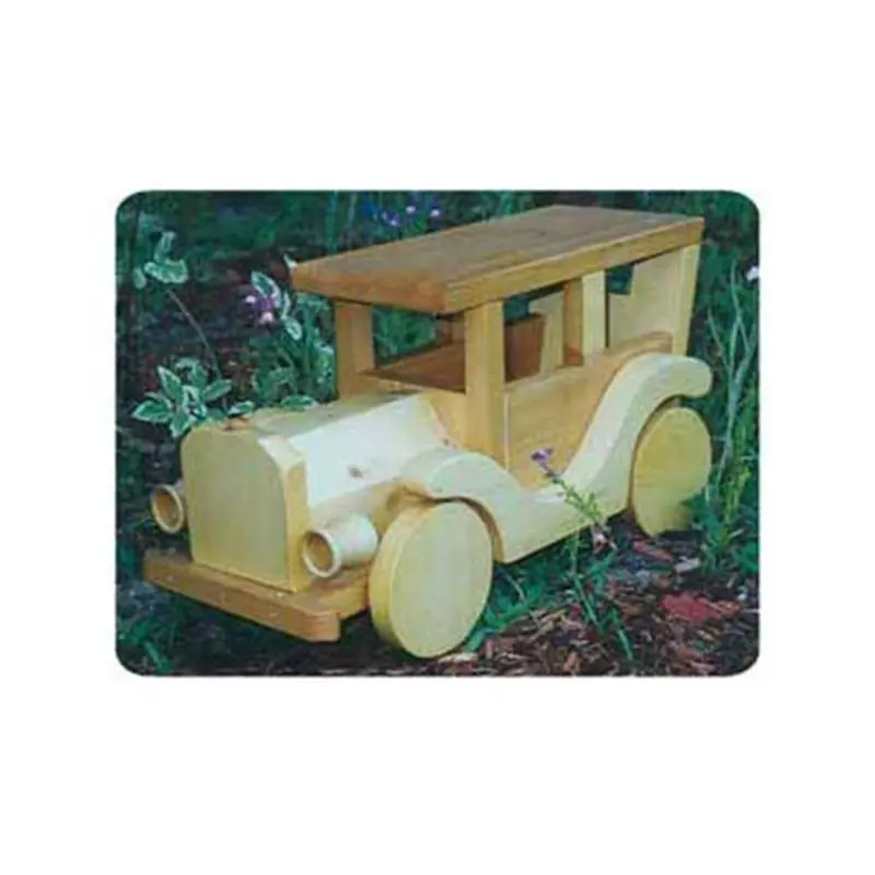Antique-Style Wooden Car Woodworking Pattern Plan