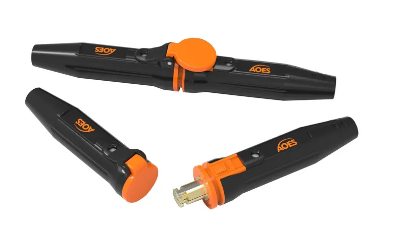 AOES Ball-Point Screw-Locking Cable Connector Set for Secure Welding Cable Termination