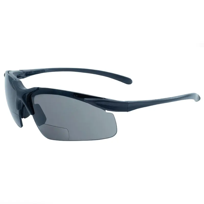 Apex +1.50 Diopter Smoke Bifocal Safety Lenses – Prescription-Compatible