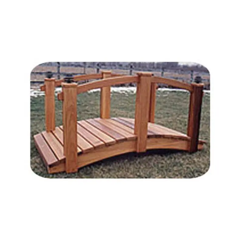 Arched 8-Foot Lawn Bridge – Step-by-Step Wood Construction Plan