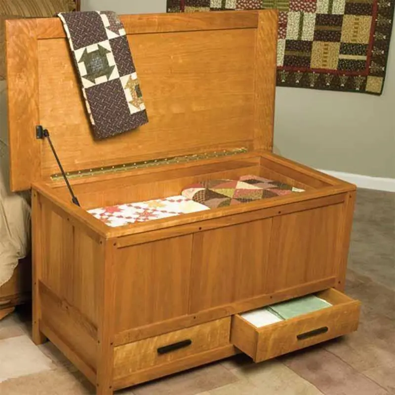 Arts & Crafts Blanket Chest Plan – Mission-Style Storage Blueprint