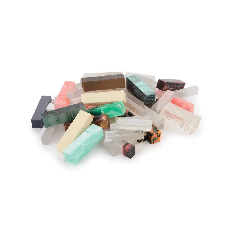 Assorted Acrylic Turning Stock Grab Bag – 3 lb Mix (Various Sizes & Colors)
