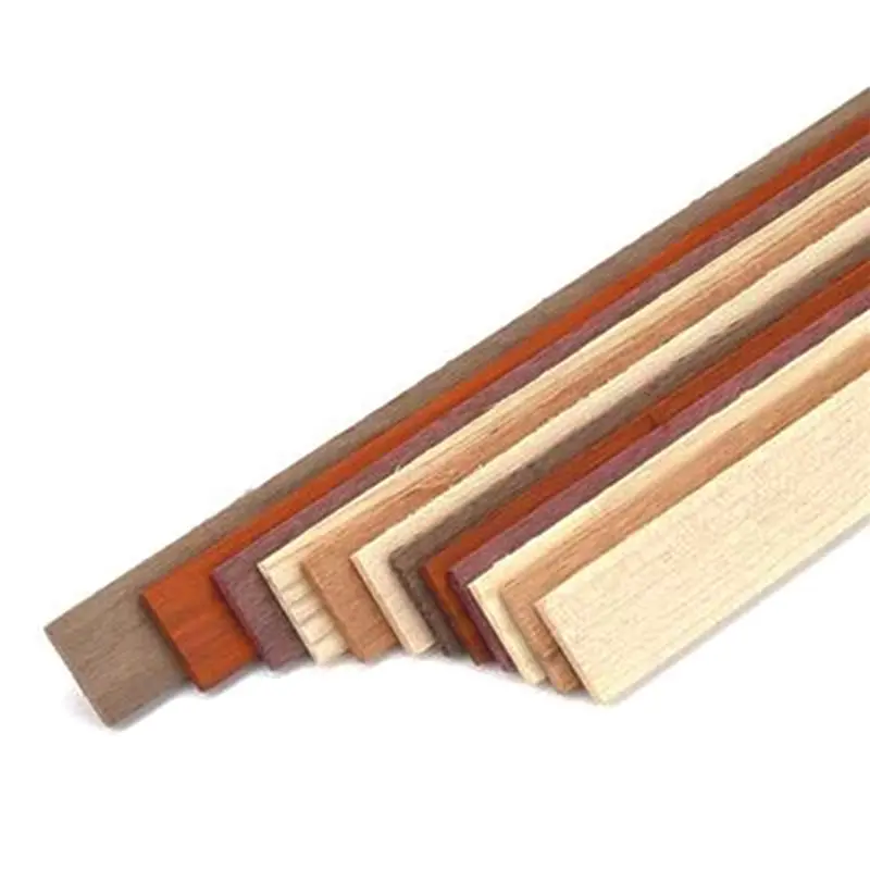 Assorted Hardwood Laminating Strips – 1/8″ × 7/8″ × 24″, 12-Piece Pack