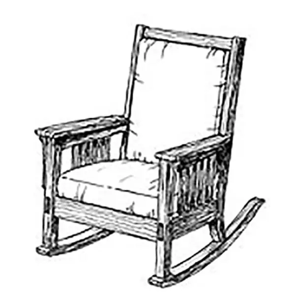 Authentic Mission-Style Rocking Chair Woodworking Plan