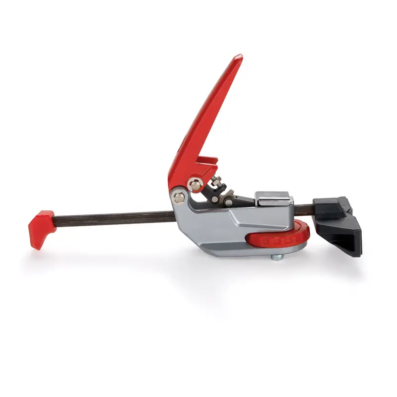 Auto-Adjusting In-Line T-Track Clamp for Modular Workholding