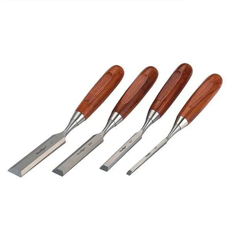 Bent Paring Chisel Set – Four-Piece Professional Kit