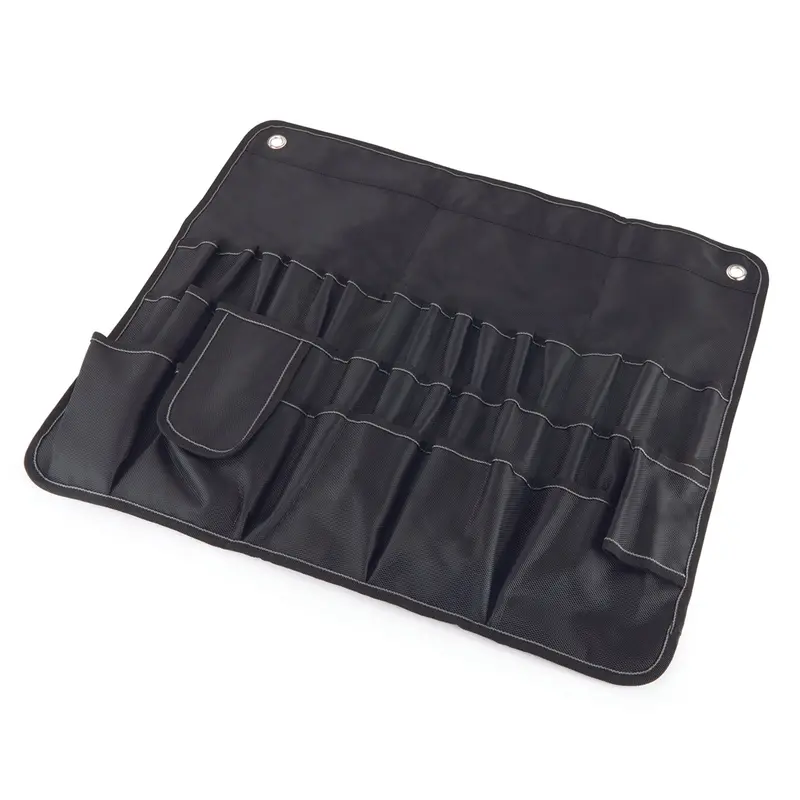 Black 30-Pocket Heavy-Duty Tool Roll