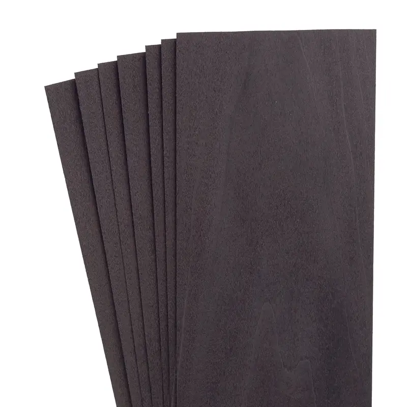 Black Dyed Wood Veneer Sheet Pack – 4-1/2″ to 7-1/2″ Width, 6 sq ft