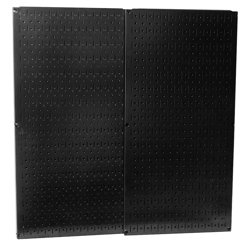 Black Metal Pegboard Duo – Two Heavy-Duty Toolboard Panels