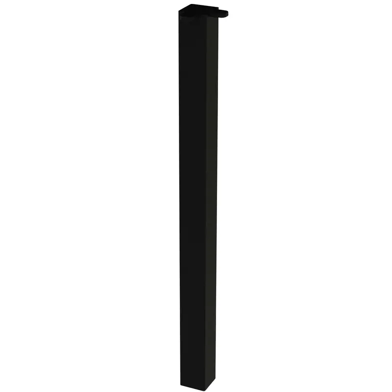 Black Pedestal Furniture Legs – 28″ Height, Set of 4