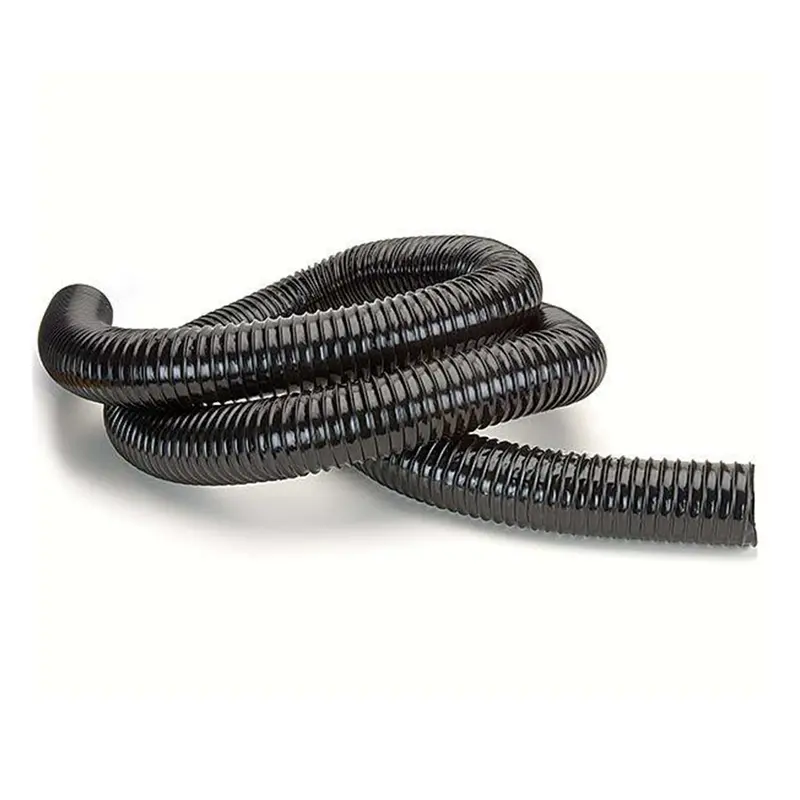 Black Polyurethane Dust Collection Hose – 2-1/2″ Diameter × 25 Feet