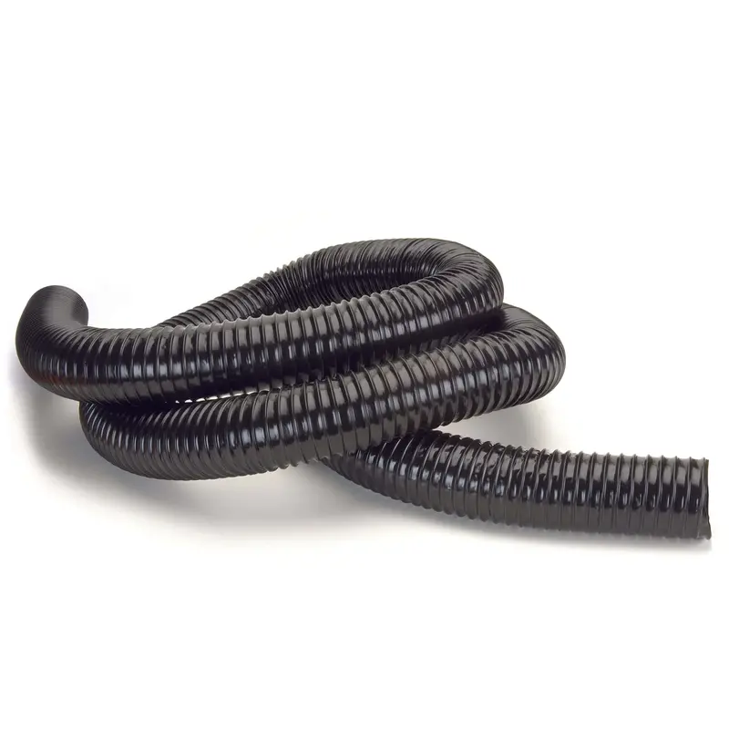 Black Polyurethane Dust Collection Hose – 2-1/2″ x 10 Feet