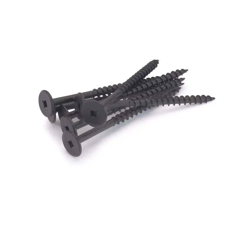 Black Powerhead #10 Cabinet Installation Screws (50-Pack)