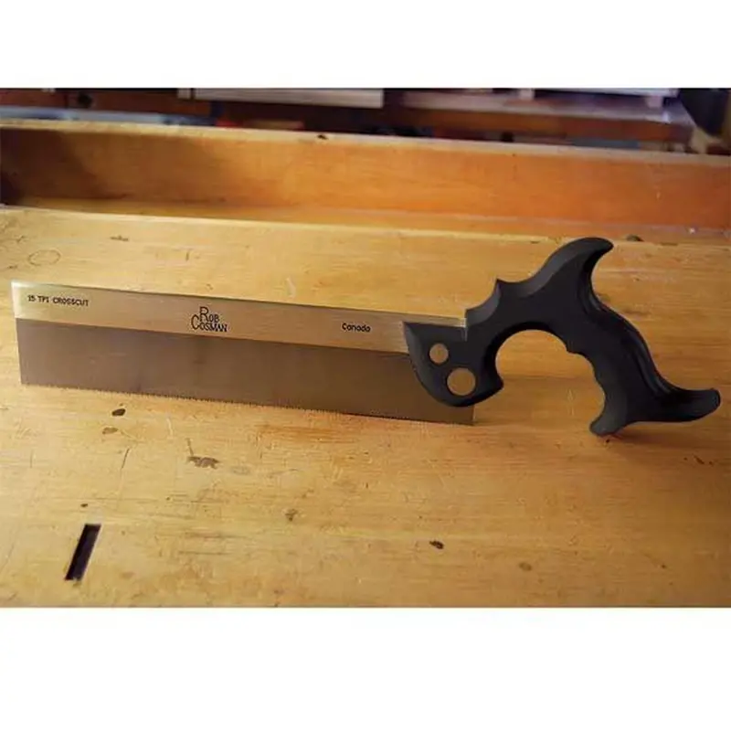 Black Resin Crosscut Saw for Precision Joinery