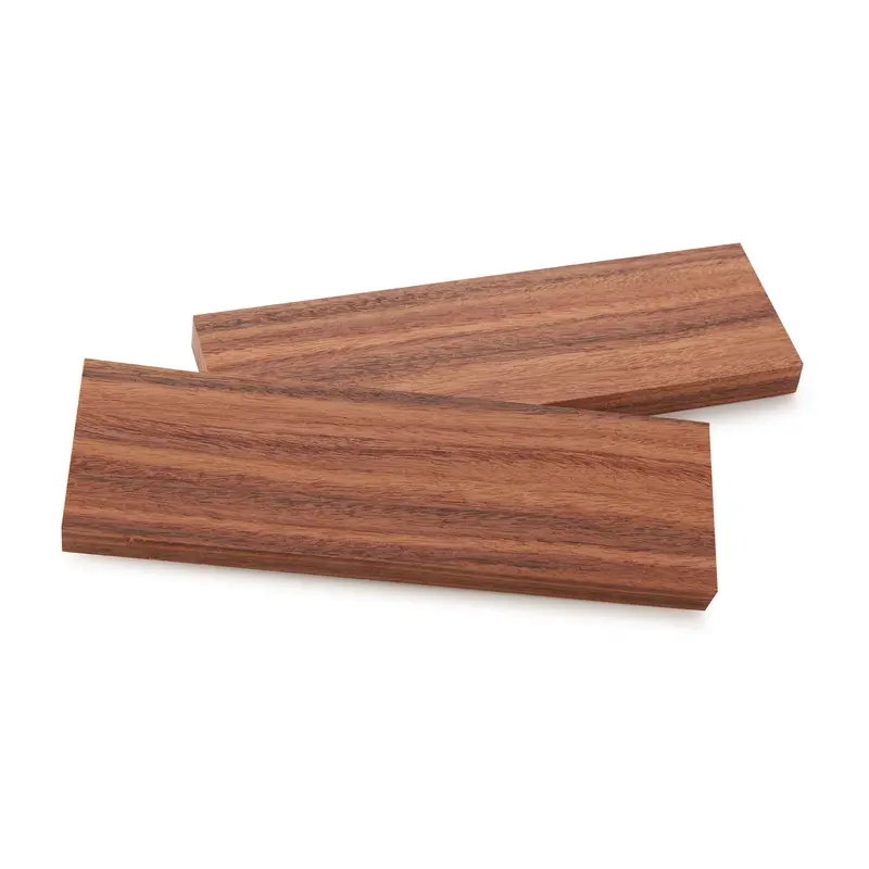 Bolivian Rosewood Knife Handle Scales – 3/8″ × 1-1/2″ × 5″, Pair
