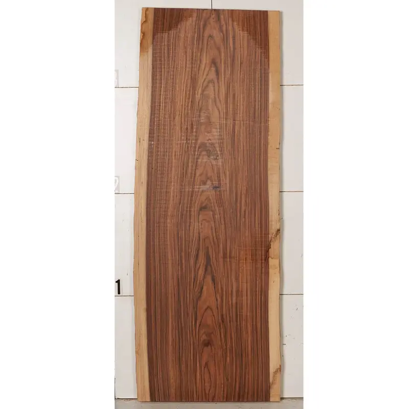 Bolivian Rosewood Live Edge Slab – Unique Grain and Rich Coloration