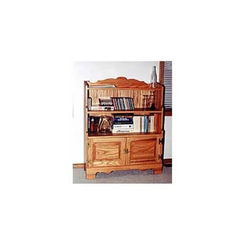 Bookcase with Enclosed Cabinet Woodworking Plan PDF