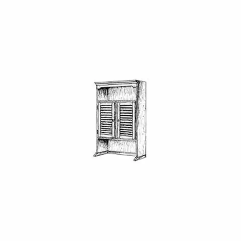 Bookshelf Hutch Woodworking Plan – Version I (Printable PDF)