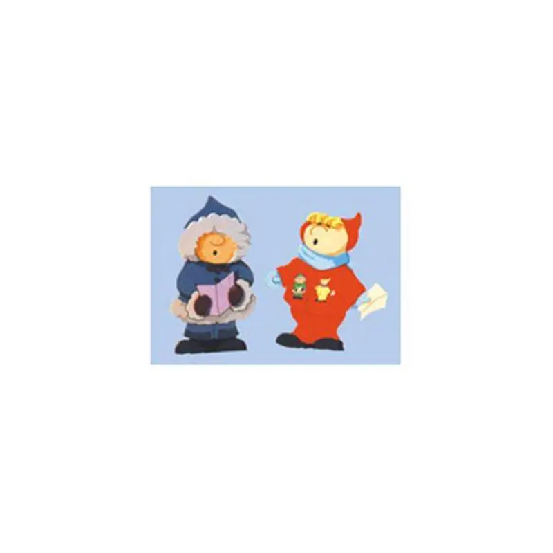 Boy and Girl Caroler Woodworking Pattern – Festive Scroll Saw Plan