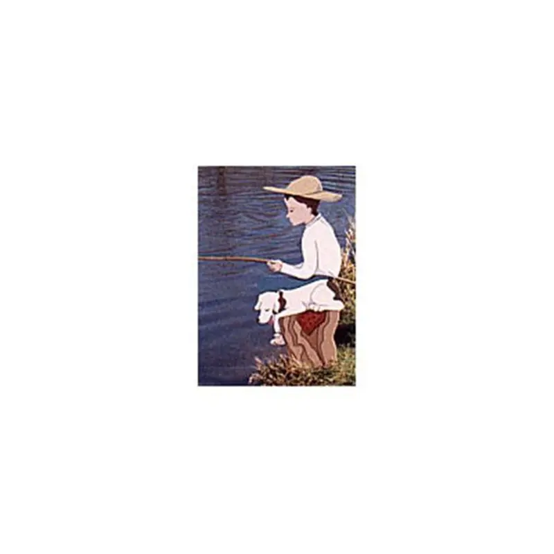 Boy Fishing Wooden Craft Project – Downloadable Paper Plan