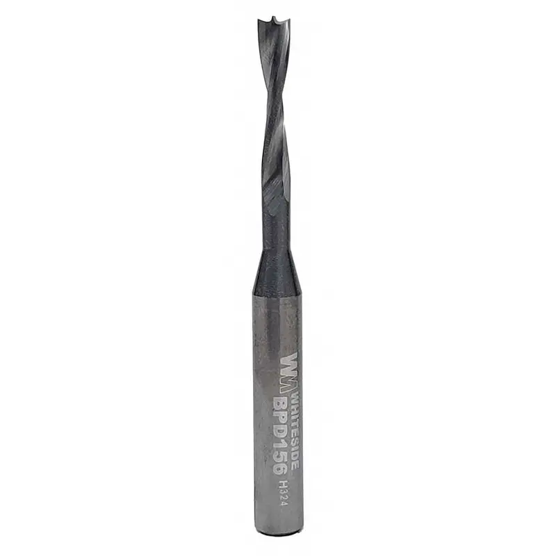 BPD156 Brad Point Drill Bit – 5/32″ Diameter, 1/4″ Shank for Fine Woodworking