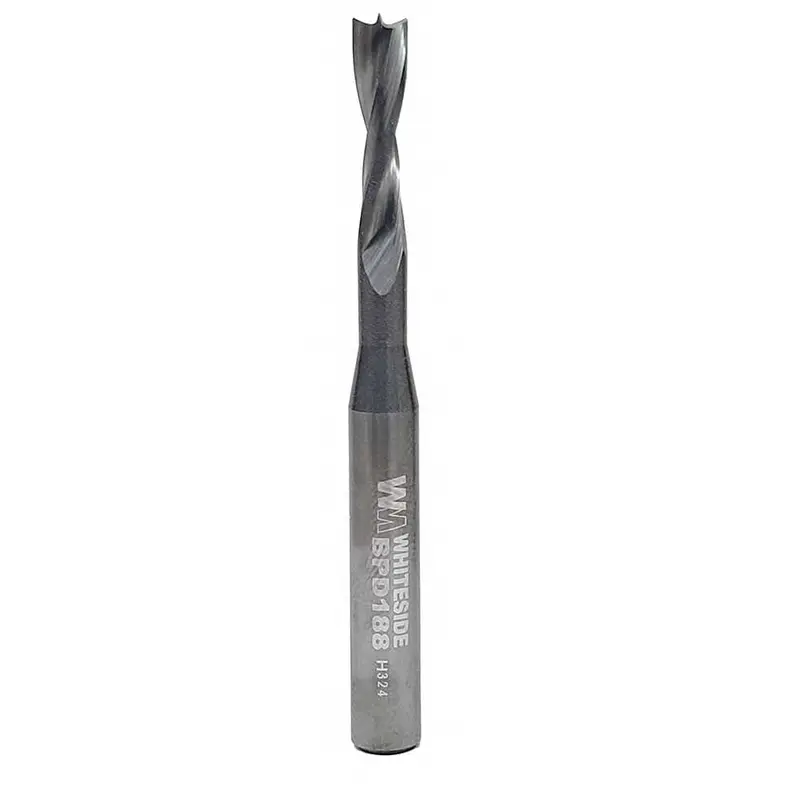 BPD188 Brad Point Drill Bit – 3/16″ Diameter, 1/4″ Shank for Minimal Tear-Out