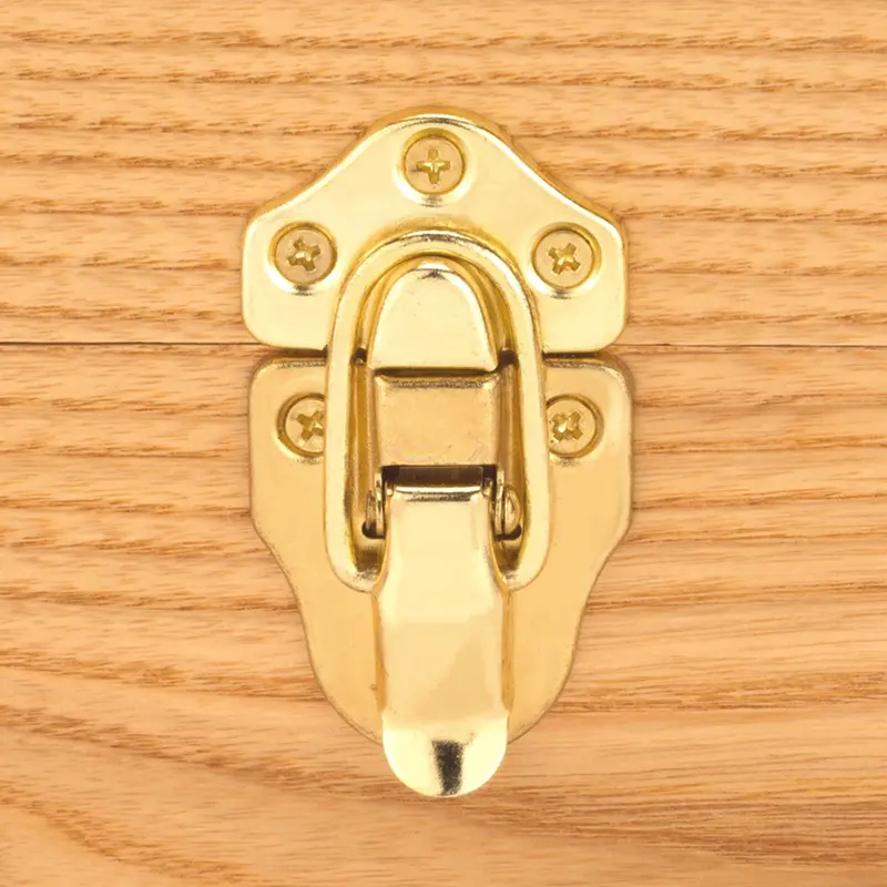 Brass-Finish Draw Catch Pair – Cabinet Hardware