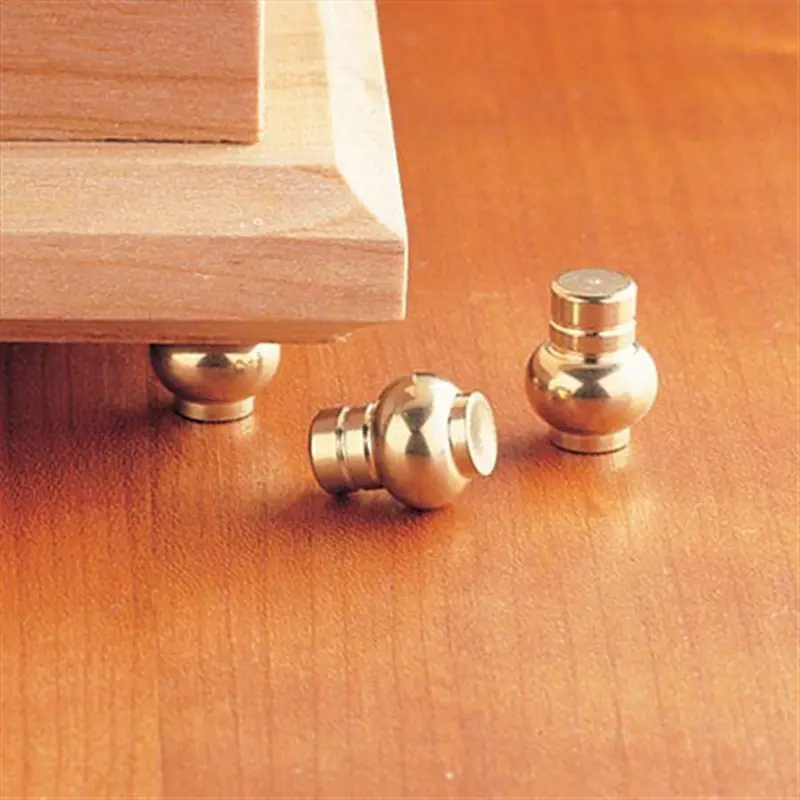 Brass Jewelry Box Feet – Set of 4 Decorative Mounting Feet