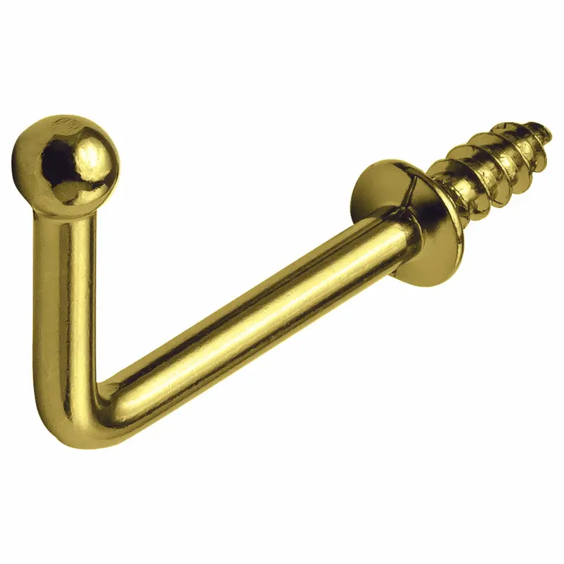 Brass-Plated Ball-Point Hook – 38 mm Diameter
