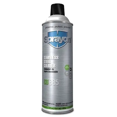 CD885 Stainless Steel Surface Cleaner — 17 oz Lemon-Scented Aerosol