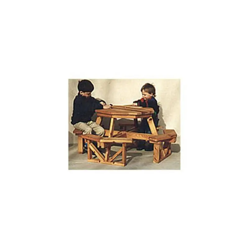 Child-Sized Octagonal Picnic Table – Printable Woodworking Plan
