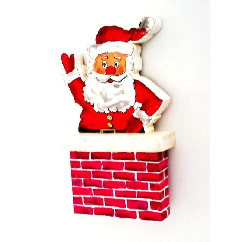 Chimney Santa Woodworking Template and Reference Image
