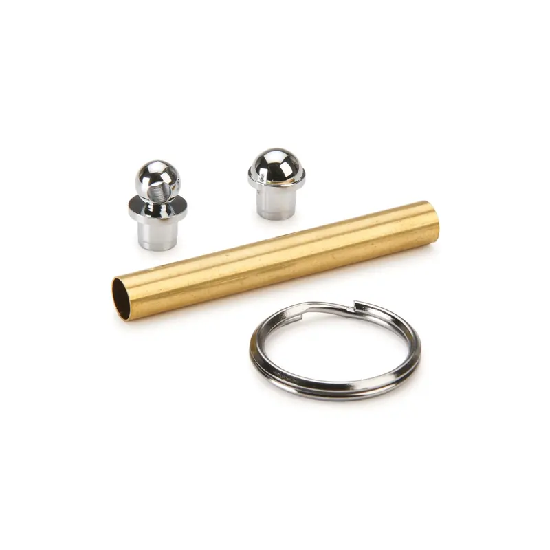 Chrome Key Ring Turning Kit – Complete Lathe-Mounted Pen-Making System
