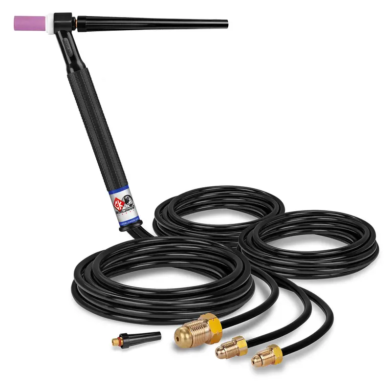 CK Worldwide CK20-12 — 250A Water-Cooled Rigid-Head TIG Torch, 12.5-Foot Cable