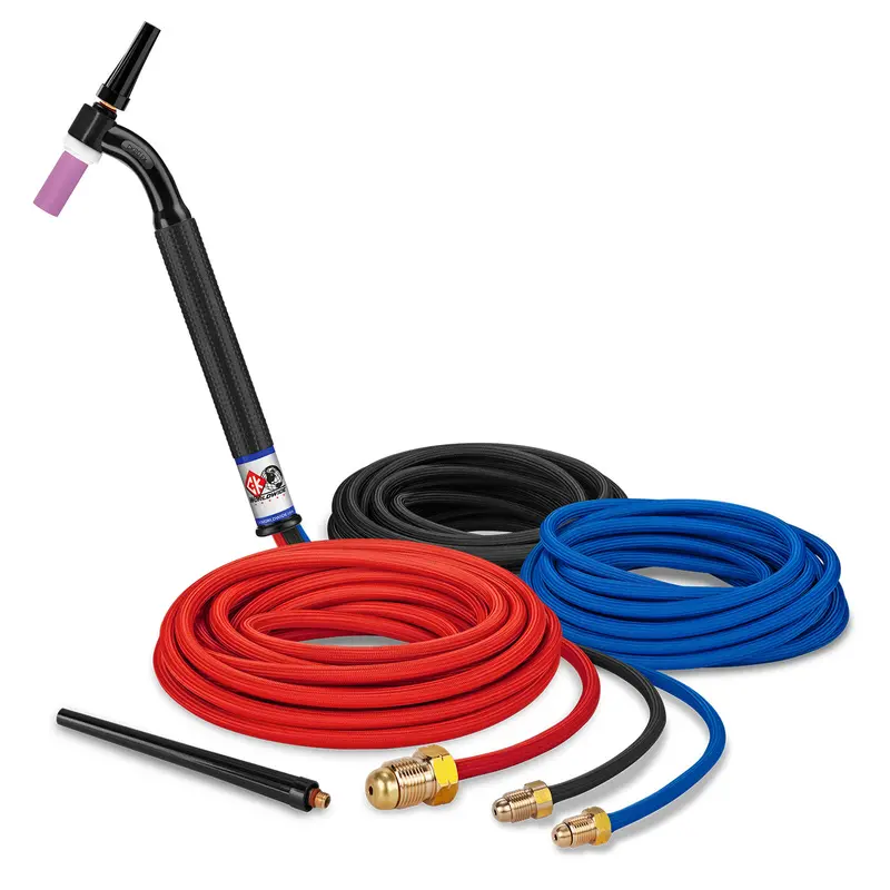 CK Worldwide CK20-25SF FX — 250A Water-Cooled SuperFlex Flexible-Head TIG Torch, 25-Foot Cable
