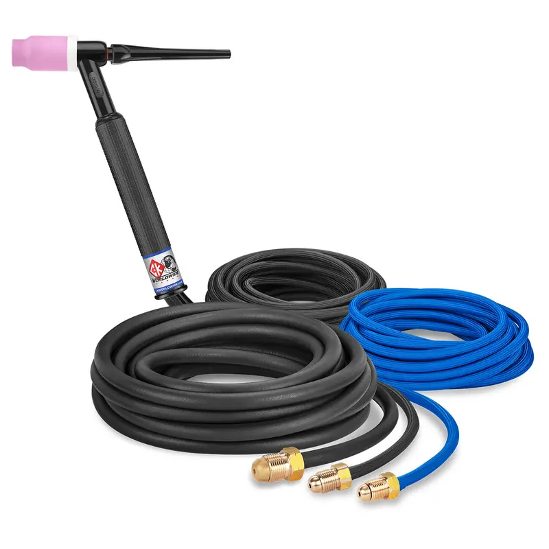 CK Worldwide CK5125SF 500A Water-Cooled Rigid Head TIG Torch with 25-Foot SuperFlex Cable
