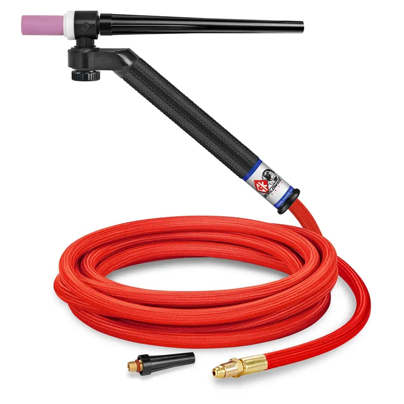CK Worldwide FL1312SF 130A Gas-Cooled Flex-Loc TIG Torch Featuring 12.5-Foot SuperFlex Cable