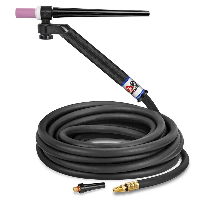 CK Worldwide FL1325 130A Gas-Cooled Flex-Loc TIG Torch with 25-Foot Standard Cable